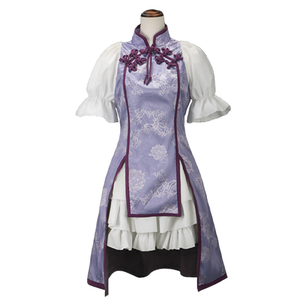 Anime Puella Magi Madoka Magica Akemi Homura Purple Dress Outfits Cosplay Costume Halloween Carnival Suit