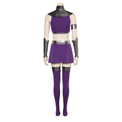 Anime Teen Titans Koriand'r Starfire Purple Set Outfits Cosplay Costume Halloween Carnival Suit