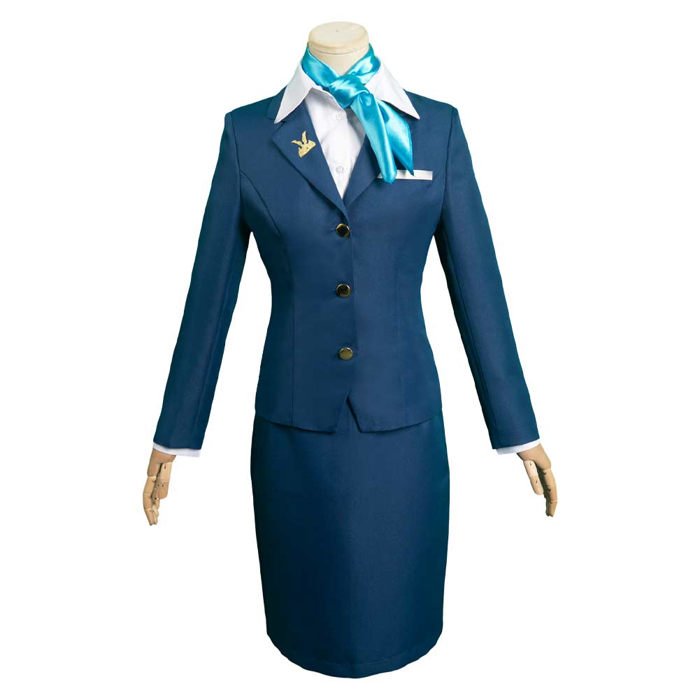 Anime The Concierge At Hokkyoku Department Store Akino Blue Set