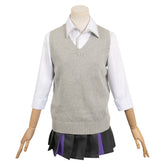 Anime Whisper Me a Love Song 2024 Asanagi Yori Gray Vest Set Outfits Cosplay Costume Halloween Carnival Suit