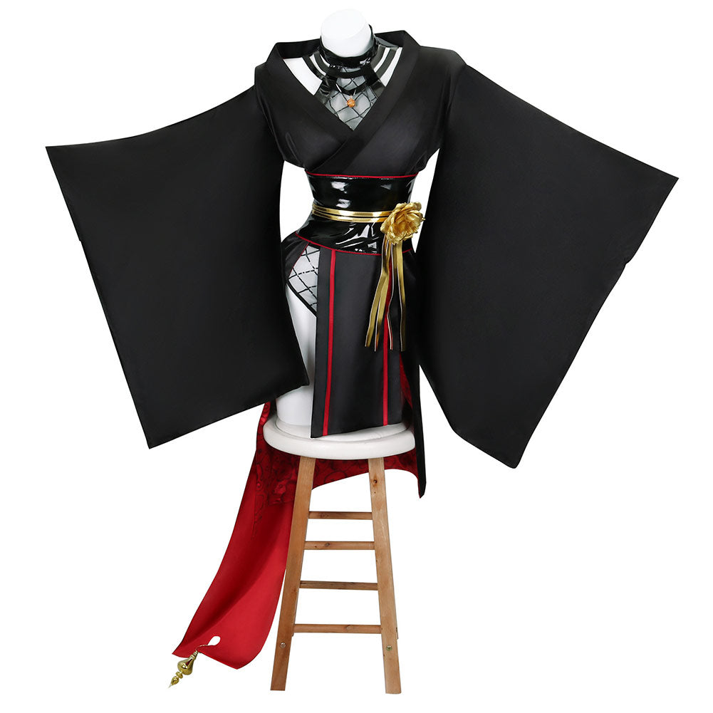Anime Yor Black Sexy Cosplay Costume Outfits Halloween Carnival Suit-Coshduk