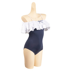 Game Blue Archive Tsukiyuki Miyako Outfits Blue Swimsuit Cosplay Costume Halloween Carnival Suit