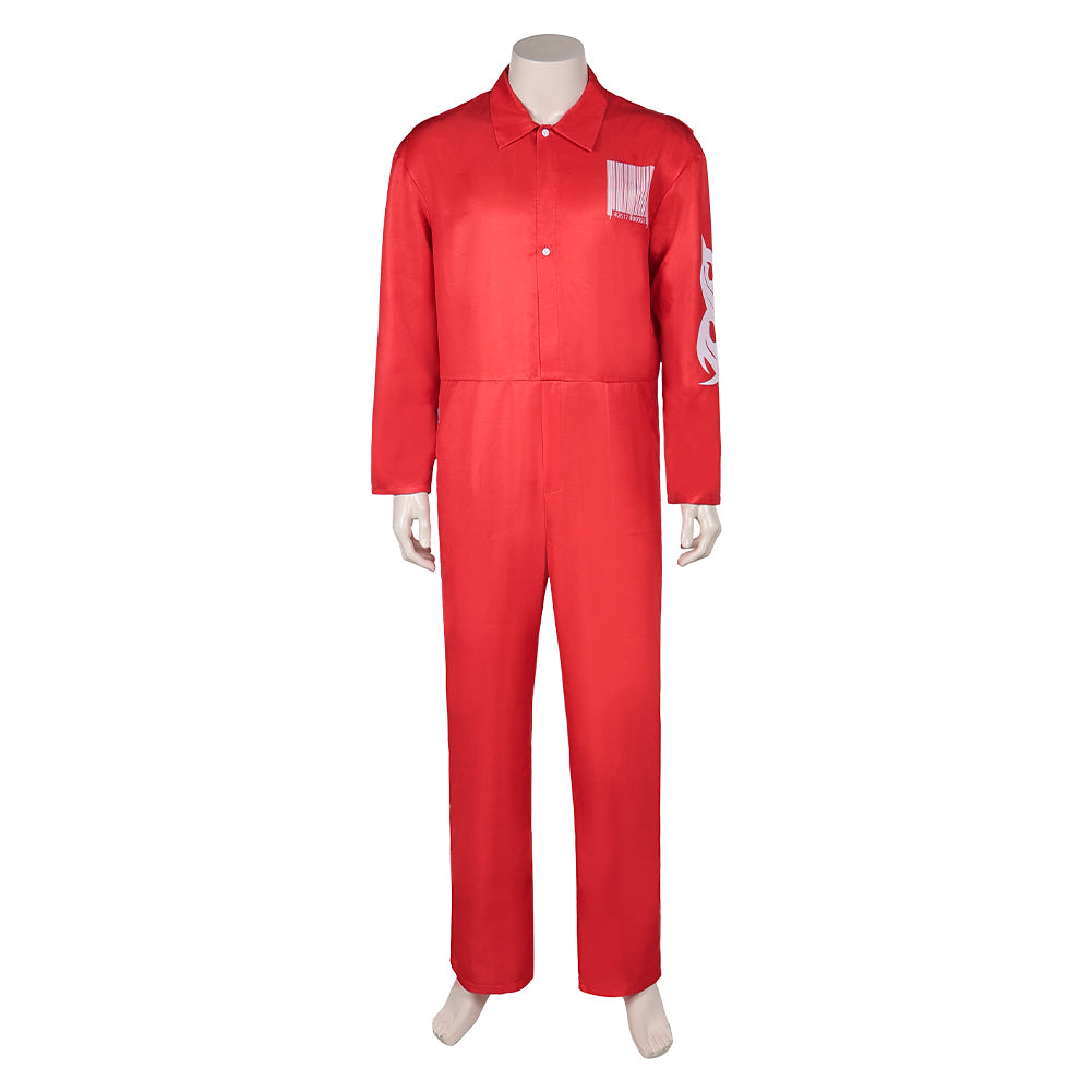Bank Slipknot Joey Jordison Red Team Set Outfits Cosplay Costume Halloween Carnival Suit