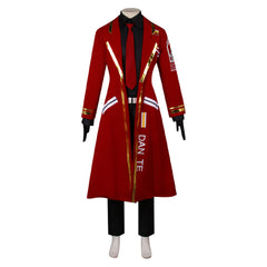 Game Limbus Company Dante Red Coat Set Outfits Cosplay Costume Suit