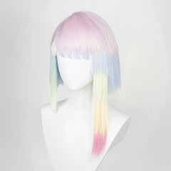 Cyberpunk: Edgerunners Lucy Cosplay Wig Heat Resistant Synthetic Hair Carnival Halloween Party Props