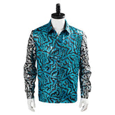 TV Tiger King Joe Exotic Blue Cosplay Costume Adult Men Shirt Halloween Carnival Costume