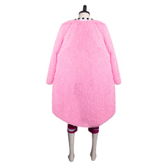 Anime One Piece Donquixote Doflamingo Outfits Pink Set Cosplay Costume Halloween Carnival Suit