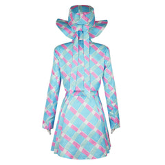 Movie Barbie 2023 Margot Robbie Barbie Blue Skirt Set Cosplay Costume Outfits Halloween Carnival Suit