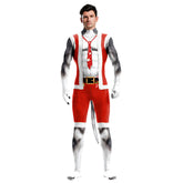 Christmas Red Husky Dog Jumpsuit Outfits Cosplay Costume Outfits Halloween Carnival Suit