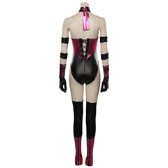 Mortal Kombat Mileena Pink Jumpsuit Set Outfits Cosplay Costume Halloween Carnival Suit