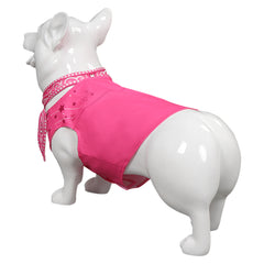 Movie Barbie 2023 Margot Robbie Dog Pet Clothes Outfits Cosplay Costume Halloween Carnival Suit