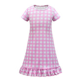 Kids Girls 2023 Barbie Margot Robbie Barbie Cosplay Costume Outfits Halloween Carnival Suit