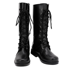 Movie The Suicide Squad (2021) Harley Quinn Black Cosplay Shoes Boots Accessory Halloween Props