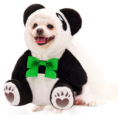 Cute Cartoon Panda Pet Dog Clothing Outfits Cosplay Costume Halloween Carnival Suit