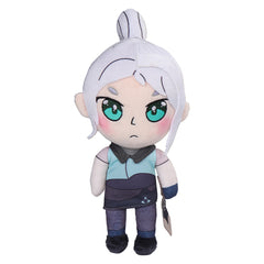 Game Valorant Jett Cosplay Plush Toys Cartoon Soft Stuffed Dolls Mascot Birthday Xmas Gift