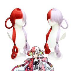 One Piece RED UTA Cosplay Wig Heat Resistant Synthetic Hair Carnival Halloween Party Props