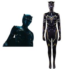 Movie Black Panther: Wakanda Forever-New Black Panther Jumpsuits Cosplay Costume Outfits Halloween Carnival Party Suit