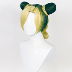 Jolyne Cujoh Yellow Cosplay Wig Carnival Halloween Props