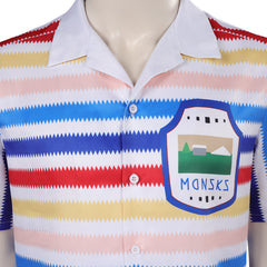 Movie Barbie 2023 Allan Rainbow Striped Shirt Outfits Cosplay Costume Suit