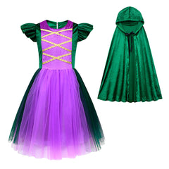 Kids Movie Hocus Pocus Winifred Sanderson Cosplay Costume Outfits Halloween Carnival Suit
