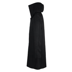 Anime The Final Season Eren Jaeger Cosplay Costume Black Cloak Outfits Halloween Carnival Suit