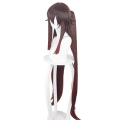 Genshin Impact HuTao Wig Cosplay Heat Resistant Synthetic Hair Accessories Props