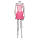 Movie Barbie 2023 Margot Robbie Barbie Pink Slip Dress Outfits Cosplay Costume Halloween Carnival Suit