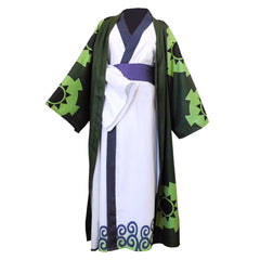 One Piece Roronoa Zoro Kimono Costume Cosplay Wano Kuni Country Halloween Carnival Suit