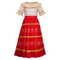 Kids Encanto Dolores Madrigal Cosplay Costume Dress Outfits Halloween Carnival Suit