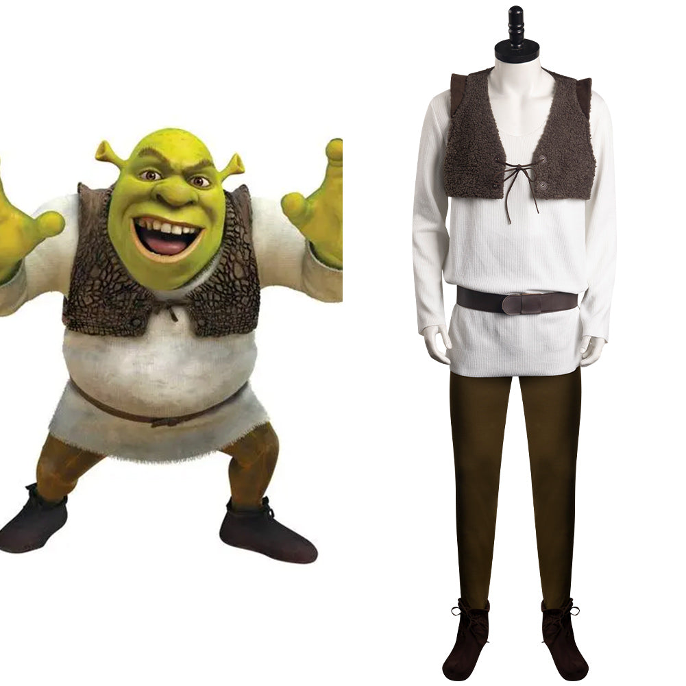 Movie Shrek Forever After Shrek 4 Cosplay Costume Shrek Mens Outfits Halloween Carnival Suit