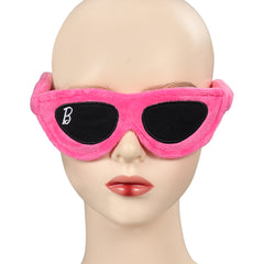 Movie Barbie 2023 Margot Robbie Barbie Pink Heart Cosplay Glassess Accessories Halloween Carnival Props