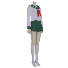 Inuyasha Kagome Higurashi Uniform Skirt Outfit Cosplay Costume Halloween Carnival Costume