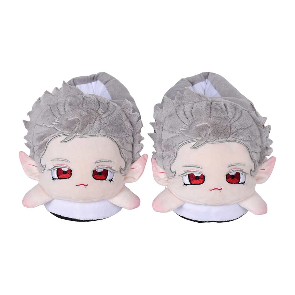 Game Baldur's Gate 2023 Astarion Gray Cotton Shoes Slipper Cosplay Accessories Halloween Carnival Props