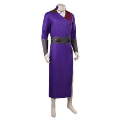 Game Baldur's Gate Gala Purple Outfits Cosplay Costume Halloween Suit