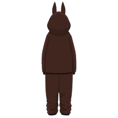 Game Baldur's Gate Owlbear Brown Jumpsuit Sleepwear Outfits Cosplay Costume Halloween Carnival Suit