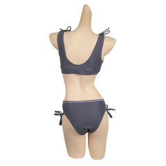 Game Baldur's Gate Shadowheart Gray Swimsuit Set Outfits Cosplay Costume Halloween Carnival Suit