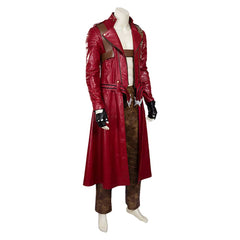 Game Devil May Cry 5 Dante Red Cloak Set Outfits Cosplay Costume Suit