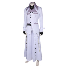 Game Final Fantasy Rufus White Set Outfits Cosplay Costume Halloween Carnival Suit