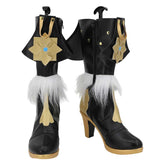 Game Genshin Impact Collei Black Shoes Boots Cosplay Accessories Halloween Props