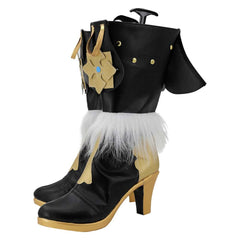 Game Genshin Impact Collei Black Shoes Boots Cosplay Accessories Halloween Props