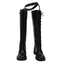 Game Genshin Impact Lyney Black Shoes Boots Cosplay Accessories Halloween Carnival Props