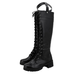 Game Genshin Impact Lyney Black Shoes Boots Cosplay Accessories Halloween Carnival Props