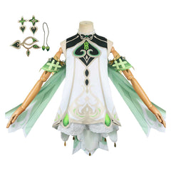 Game Genshin Impact Nahida White Dress Outfits Cosplay Costume Halloween Carnival Suit
