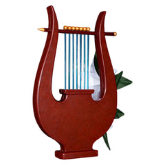 Game Genshin Impact Venti Brown Harp Cosplay Accessories Halloween Carnival Props