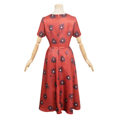 Game Lethal Company Ghost Girl Red Dress Outfits Cosplay Costume Halloween Carnival Suit