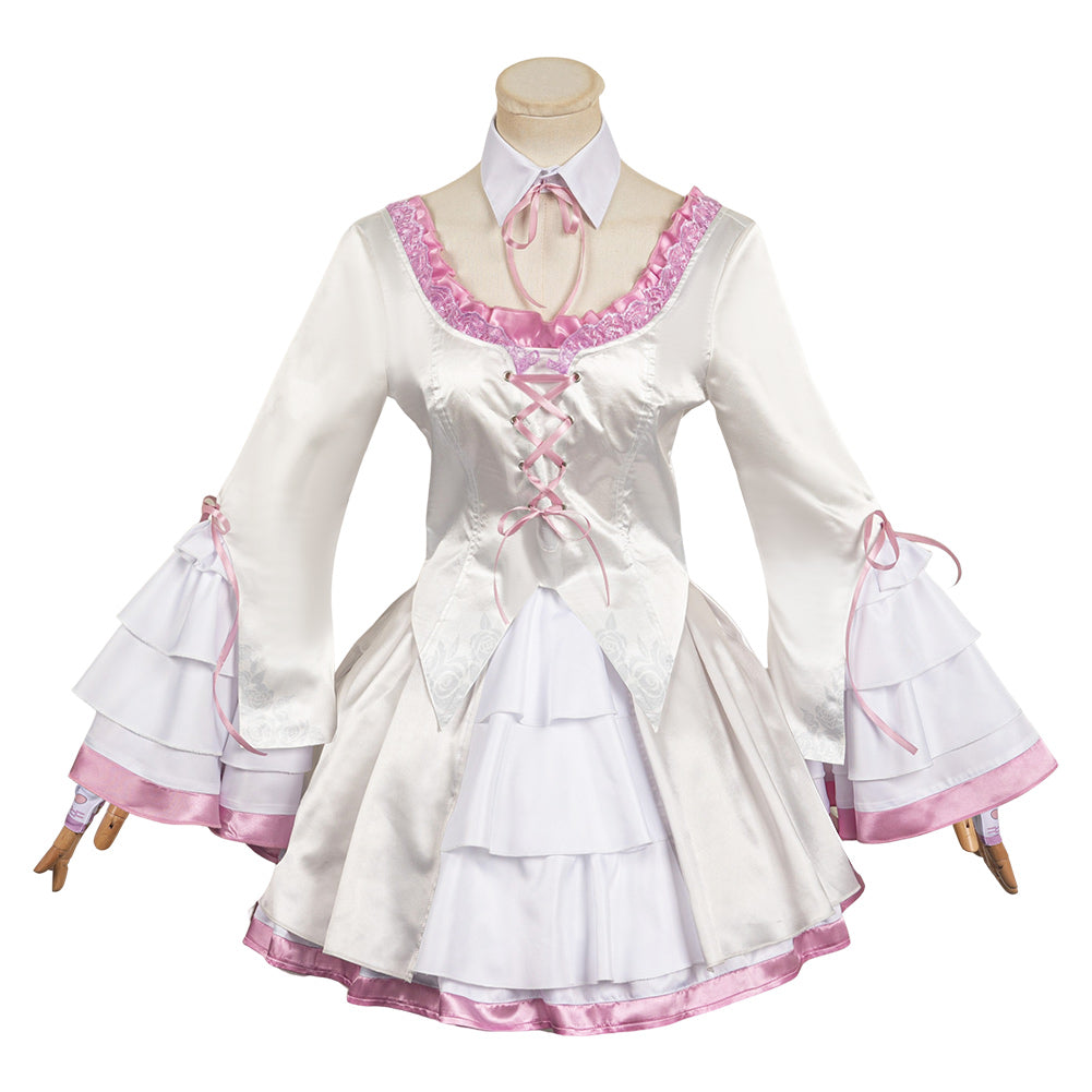 Game Tekken 8 (2024) Lili White Lolita Dress Set Outfits Cosplay Costume Halloween Carnival Suit
