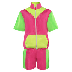 Halloween Party 80s 90s Track Suits Set Outfits Cosplay Costume Halloween Carnival Suit