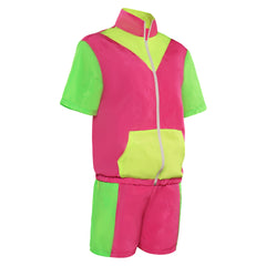 Halloween Party 80s 90s Track Suits Set Outfits Cosplay Costume Halloween Carnival Suit
