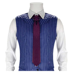 Horror Movie A Haunting In Venice 2023 Hercule Poirot Blue Set Outfits Cosplay Costume Halloween Carnival Suit