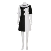 Horror Movie Terrifier Clown Black Dress Outfits Cosplay Costume Halloween Carnival Suit